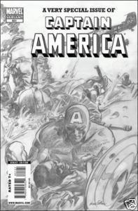 Captain America #601 Black & White Variant ("Red, White & Blue-Blood", Volume4