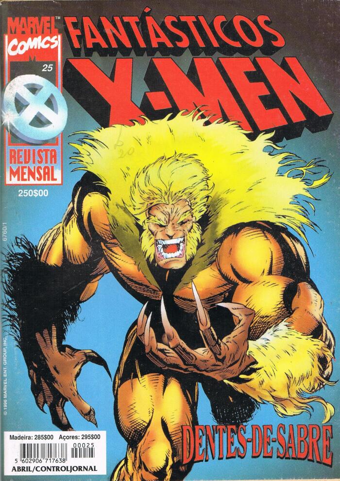Fantásticos X-Men n° 25 - Dentes-de-Sabre
