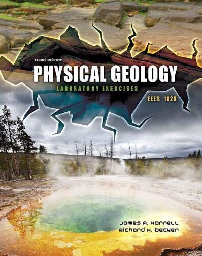Physical Geology Eees 1020 Laboratory Exercises
