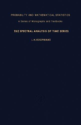 The Spectral Analysis of Time Series: Probability and Mathematical Statistics, Vol. 22