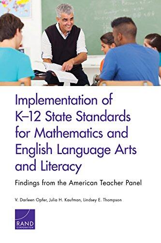 Implementation of K-12 State Standards for Mathematics and English Language Arts and Literacy: Findings from the American Teacher Panel