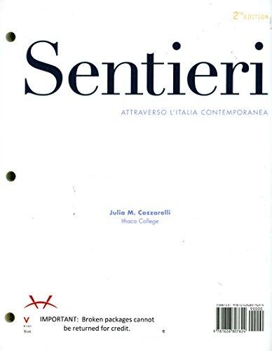 Sentieri (2nd Edition) Looseleaf Textbook