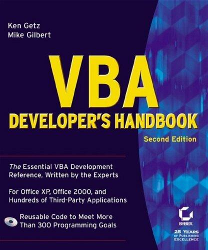 VBA Developer's Handbook (2nd Edition)