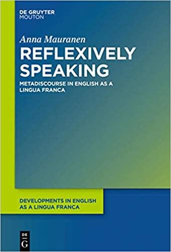 Reflexively Speaking: Metadiscourse in English as a Lingua Franca