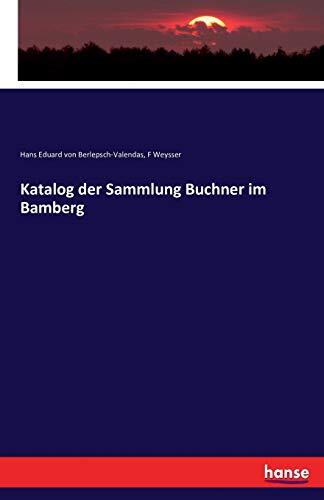 Katalog Der Sammlung Buchner Im Bamberg