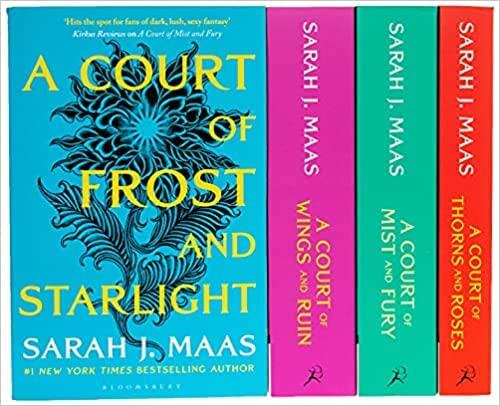 A Court of Thorns and Roses 4 Books Collection Set (Series A Court of Thorns and Roses, A Court of Mist and Fury, A Court of Frost and Starlight, A Court of Wings and Ruin) 2022 1st JAN