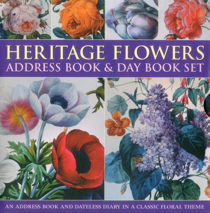 Heritage Flower Address Book & Day Book Set
