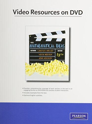 Video Resources on DVD for Mathematical Ideas