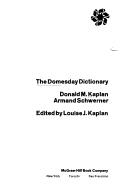 The Domesday Dictionary