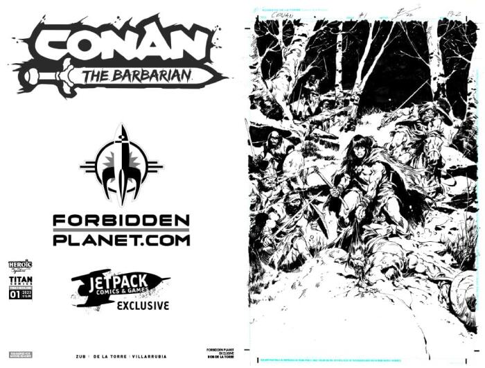 CONAN THE BARBARIAN #1 ROBERTO DE LA TORRE ORIGINAL ART EXCLUSIVE VARIANT