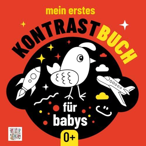 Mein Erstes Kontrastbuch Für Babys 0+: Schwarz-Weiß-Buch mit hohem Kontrast für Babys, fördert die visuelle Entwicklung und visuelle Stimulation von ... Montessori Kontrastkarten