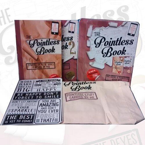 Alfie Deyes The Pointless Books Collection in tin Box with 4 cards and 1 Cream Bag