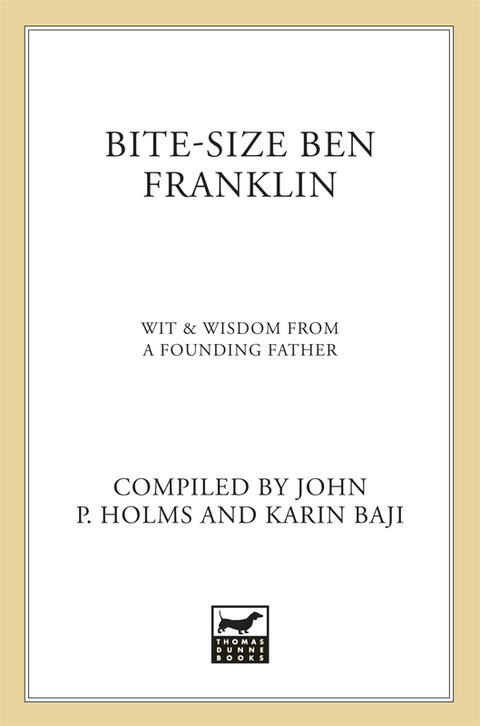 Bite-Size Franklin: Wit & Wisdom from a Founding Father