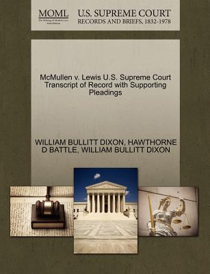 McMullen v. Lewis U.S. Supreme Court Transcript of Record with Supporting Pleadings