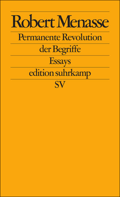 Permanente Revolution der Begriffe Vortraege zur Kritik der Abklaerung. Edition Suhrkamp; 2592