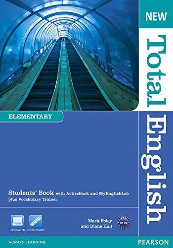 NEW TOTAL ENGLISH ELEMENTARY STUDENTS' BOOK WITH ACTIVE BOOK AND MYLAB P