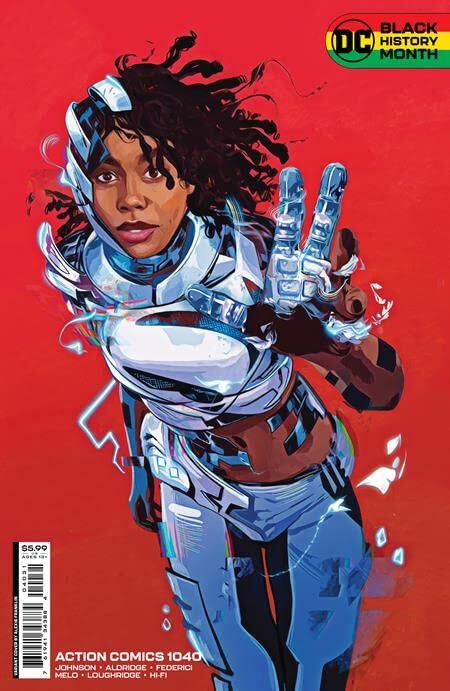 Action Comics #1040 Alexis Franklin Black History Month Card Stock Var