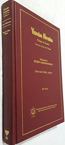 Days of Awe- Rosh Hashana: Yamim Noraim Volume 1