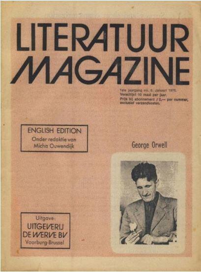Literatuur magazine nr. 5 Engelse editie George Orwell