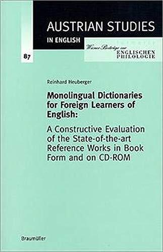 MONOLINGUAL DICTIONARIES FOR FOREIGN LEARNERS OF ENGLISH (87