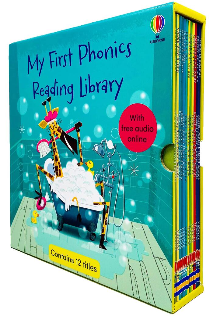 Usborne My First Phonics Reading Library 12 Books Collection Box Set (Phonics Readers)