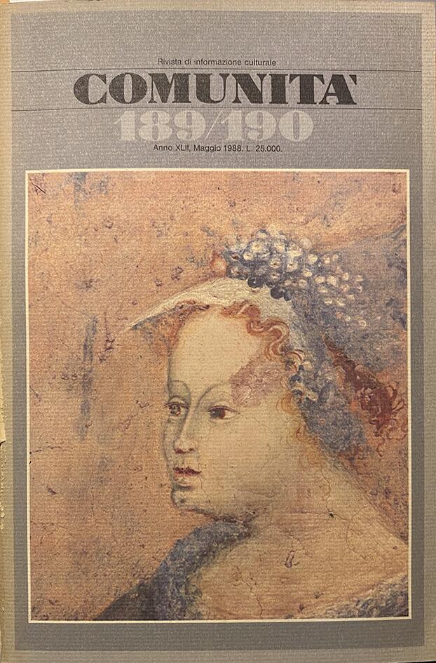 Comunità 189/190: Rivista di informazione culturale fondata da Adriano Olivetti