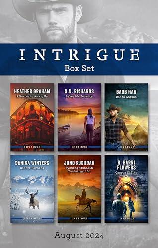 Intrigue Box Set August 2024/A Murderer Among Us/Lakeside Secrets/Ranch Ambush/Winter Warning/Wyoming Mountain Investigation/Campus Killer