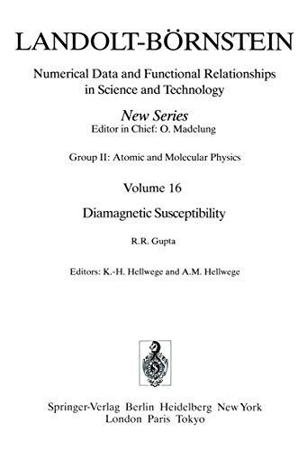 Diamagnetic Susceptibility / Diamagnetische Suszeptibilität