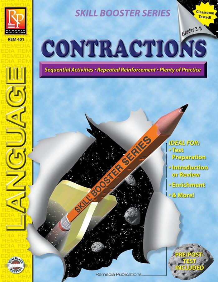 Skill Booster Series: Contractions | Reproducible Activity Book