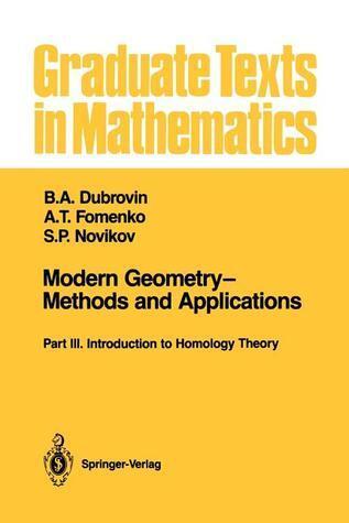 Modern Geometry-Methods and Applications: Part III: Introduction to Homology Theory