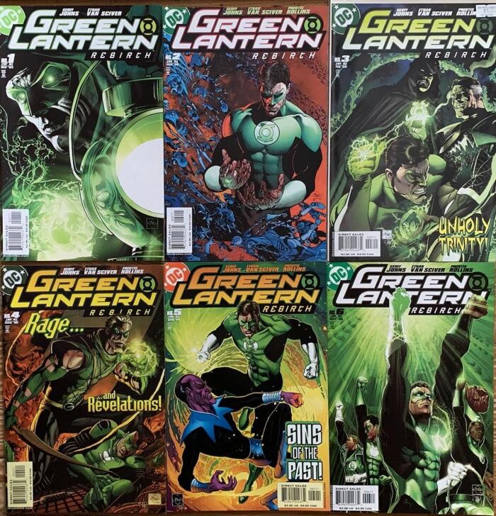 Green Lantern Rebirth 1 2 3 4 5 6 Run DeePuppy Set