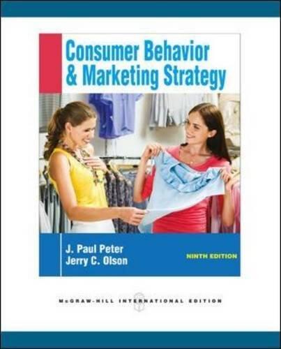 Consumer Behavior & Marketing Strategy (1 Apr 2010)