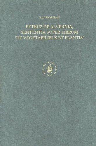Sententia Super Librum de Vegetabilibus et Plantis