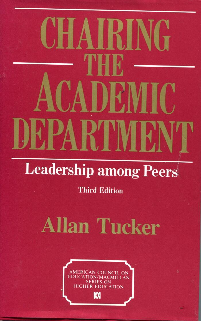 Chairing the Academic Department: Leadership Among Peers
