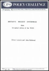 Britain's biggest enterprise: Ideas for radical reform of the NHS