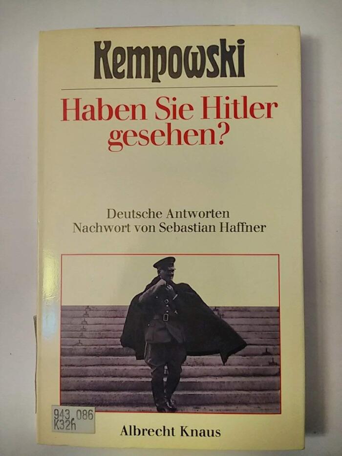Haben Sie Hitler Gesehen? Deutsch Antworten