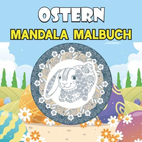 Ostern Mandala Malbuch: Urlaub religiöse Entspannung und Stressabbau Ostern Geschenkideen für Jungen und Mädchen
