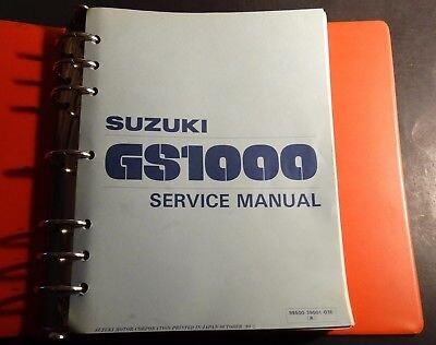 1978-1980 SUZUKI GS1000 SERVICE MANUAL BINDER P/N 99500-39001-03E