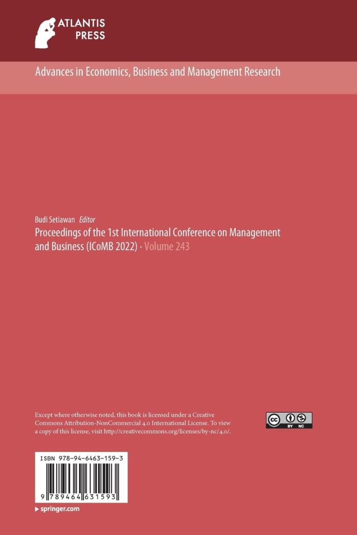 Proceedings of the 1st International Conference on Management and Business (ICoMB 2022)