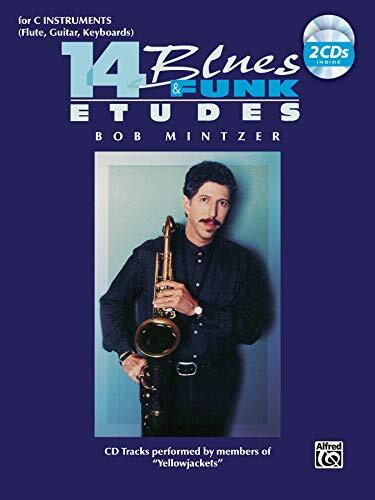 14 Blues & Funk Etudes: C Instrument (Flute, Guitar, Keyboard), Book & 2 CDs