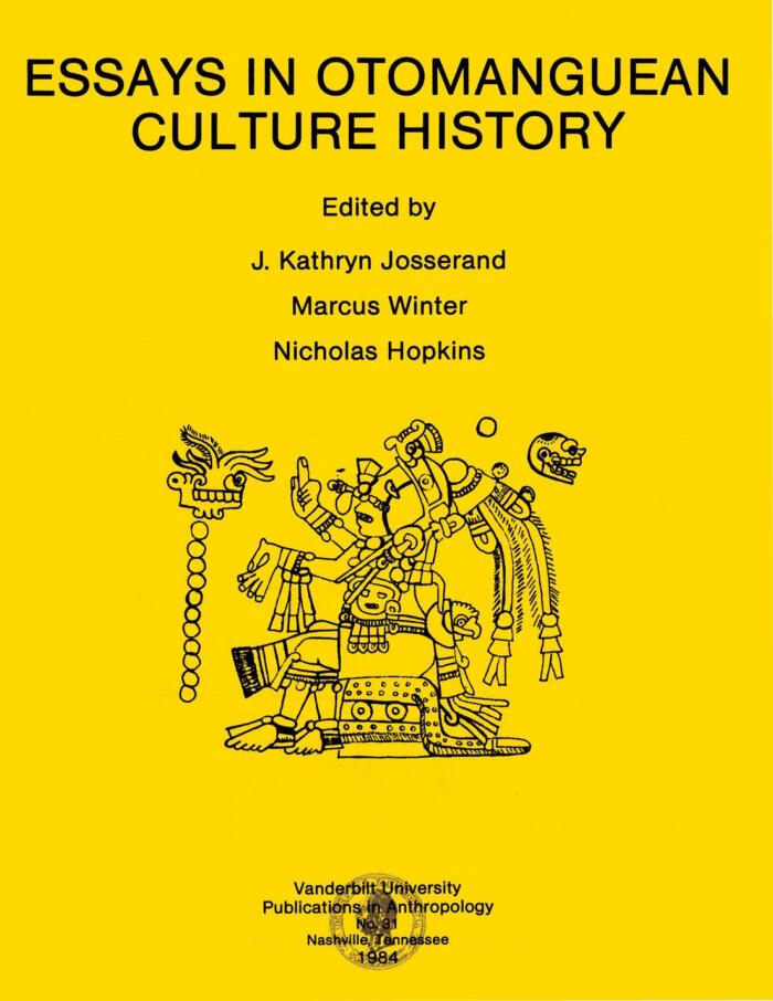 Essays in Otomanguean Culture History