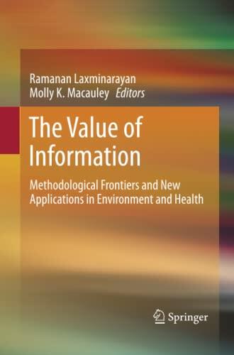 The Value of Information: Methodological Frontiers and New Applications in Environment and Health