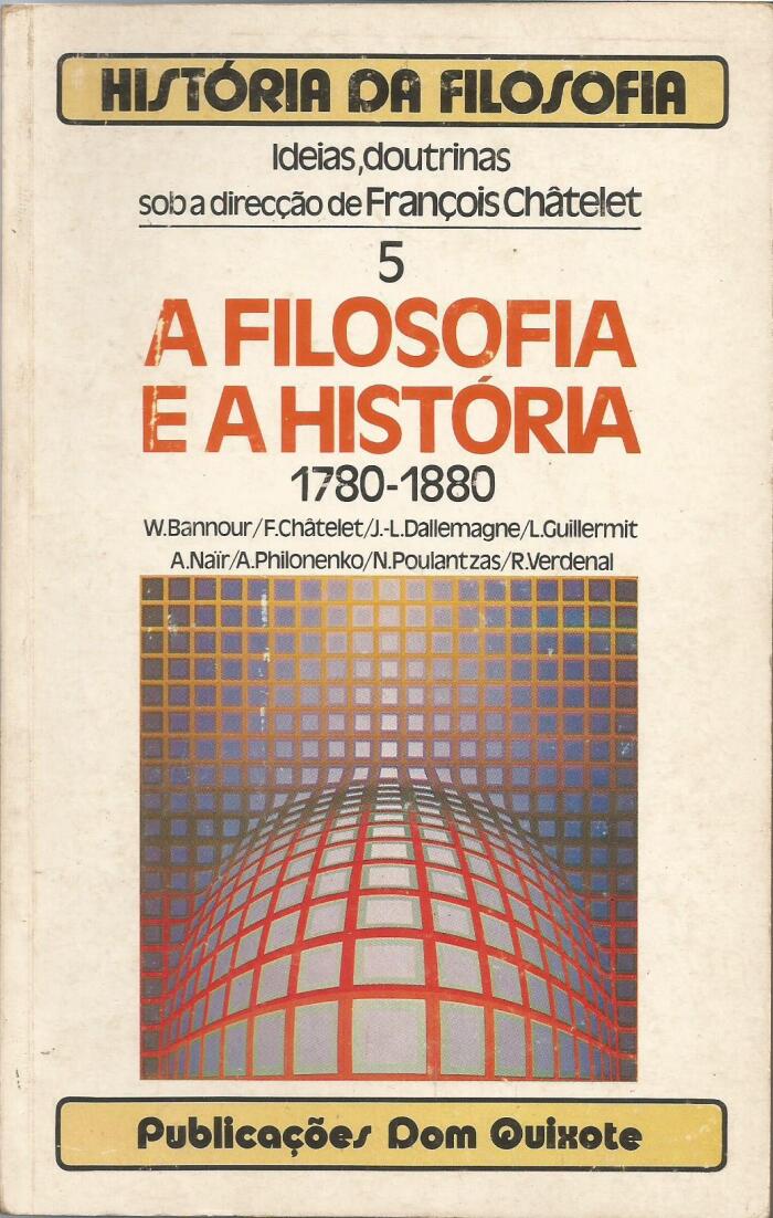A Filosofia e a História 1780-1880