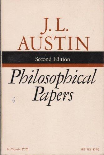 Philosophical Papers - J.L. Austin