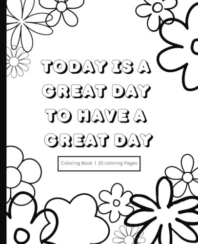 Flower Coloring Book: 25 coloring pages | For kids, teens, adults | Calming flower coloring pages with satisfying patterns | Positive vibes