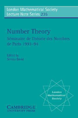 Number Theory: Séminaire de théorie des nombres de Paris 1993-94