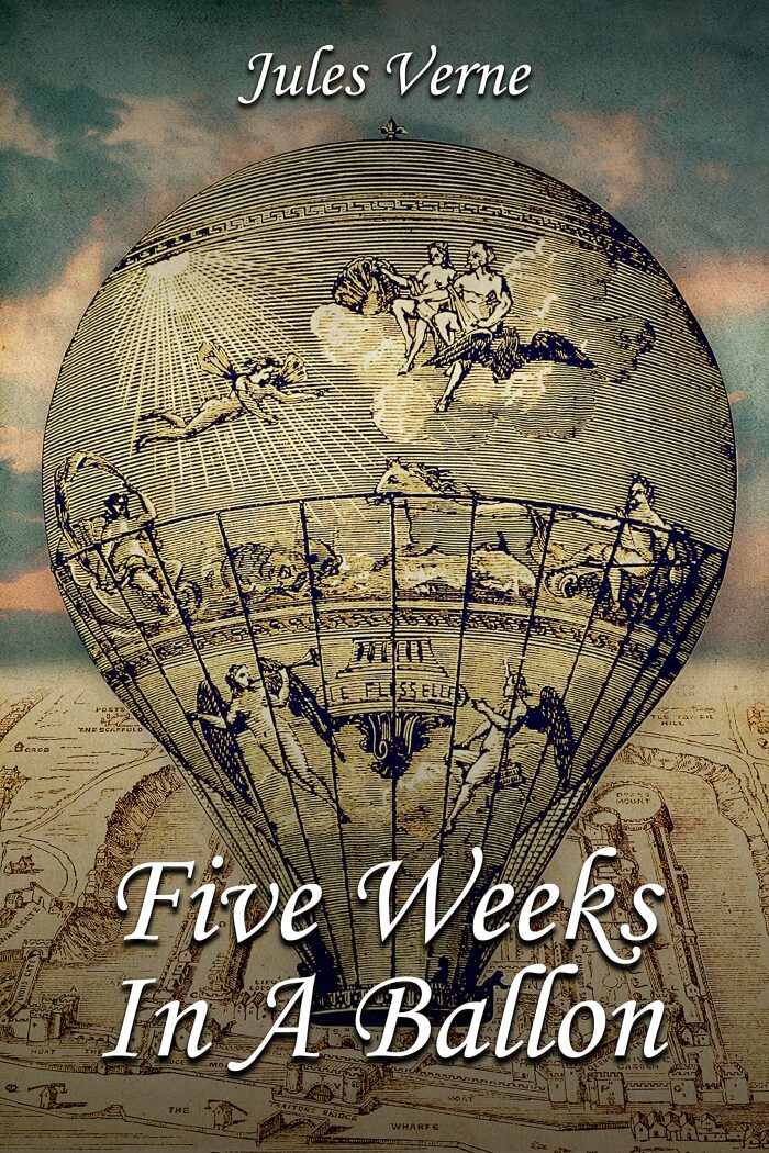 Five Weeks in a Balloon: With original illustrations - annotated
