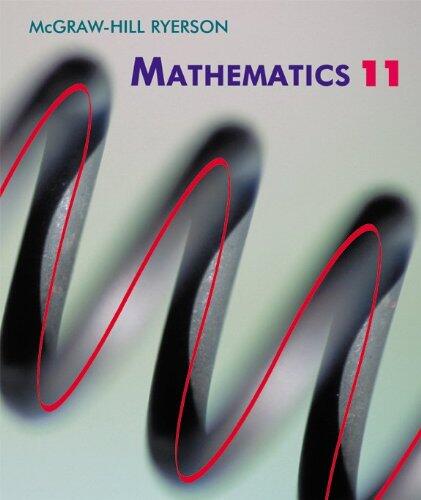 Mcgraw-Hill Ryerson Mathematics 11