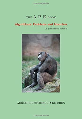 The APE Book: Algorithmic Problems and Exercises: A predictable subtitle