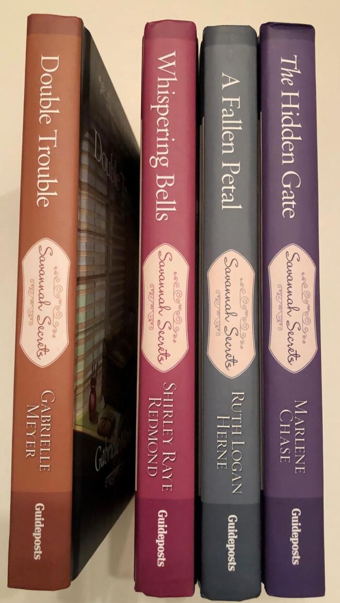 Savannah Secrets Series 4 volumes The Hidden Gate, A Fallen Petal, Double Trouble, Whispering Bells.